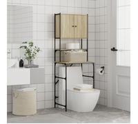 (ON SALE)Armoire haut de salle de bain,Meuble de machine à laver chêne sonoma 68x48,5x194 cm 72910