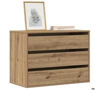 (ON SALE)Buffet meuble de rangement - d'angle - chêne artisanal - 80x41x58 cm ,Bois d'ingénierie - Commode EU877405