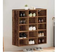 (ON SALE)Cabinet à chaussures - Capacité 16 Paires, - Bois ancien - 77.5x30x83.5 cm,pour Couloir/Vestiaire EU370722