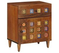 （ON SALE) Cabinet de chevet - Table canapé - table de nuit Marron 50 x 33 x 60 cm Bois de mangue massif @FR1715519