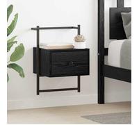 (ON SALE)Cabinet de chevet - Table de Nuit, Commode Chambre - Chêne noir 35x30x51 cm Bois d'ingénierie @FR1418927