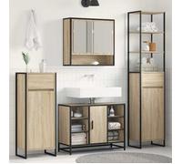 (ON SALE)Cabinet de salle de bain - Meuble/Colonne Salle de Bain - avec tiroir Sonoma 40x30x180 cm @FR3001959