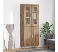 (ON SALE)Enfilade - Vitrine Buffet haut - Haut Armoire - Chêne artisanal 69,5x34x180 cm @FR8032968