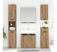 (ON SALE)Ensemble de Meubles de Salle de bain - Meuble/Colonne Salle de Bain - avec porte Chêne artisanal @FR3781289