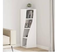 (ON SALE) Meuble d'angle/Buffet bahut - Armoire de rangement Blanc 32x32x102cm Bois d'ingénierie @FR5996097