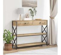 (ON SALE)Meuble Salon/Meuble d'Entrée - Table Console avec tiroir - chêne artisanal - 100x28x75 cm EU230877