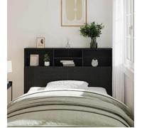 (ON SALE)Panneau de tête pour lit - Cabinet de Tête de Lit - Chêne noir - 140x19x103.5 cm EU409210