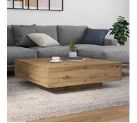(ON SALE)Table Basse de Salon - Table à thé - chêne artisanal - 100x100x31 cm ,Bois d'ingénierie EU251511
