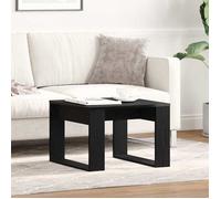 (ON SALE)Table Basse de Salon - Table à thé - Chêne noir - 50x50x35 cm ,Bois d'ingénierie EU549240