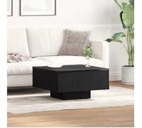 (ON SALE)Table Basse de Salon - Table à thé - Chêne noir - 60x60x31,5 cm ,Bois d'ingénierie EU577844