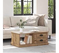 (ON SALE)Table basse - Table de salon - Chêne artisanal 90x50x35 cm Bois d'ingénierie @FR6159864