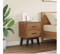 （ON SALE) Table de chevet - Table canapé - table de nuit Naturel 40 x 35 x 55 cm Bois de teck massif @FR4118410