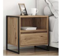(ON SALE)Table de chevet - Table de Nuit, Commode Chambre - 2 pcs Chêne artisan 50x39,5x50 cm @FR5638570