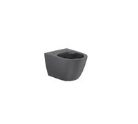 Ona cuvette susp compact sans bride fixations cachées 480 mm noir mat - ROCA A346688080