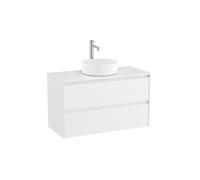 Ona Meuble 2 Tiroirs Pr Lav Centré + Plan 1000 Blanc Mat-Roca A851730509