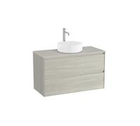 Ona Meuble 2 Tiroirs Pr Lav Centré + Plan 1000 Chêne Blanchi-Roca A851730512