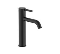 Ona mitigeur de lavabo XL à levier, hauteur 21,2 cm, avec bonde clic-clac, noir mat (A5A3C9ENB0), cm,