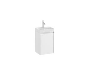 Ona unik meuble compact 1 porte + lave-mains en finecramic 400mm blanc mat - ROCA A851677509