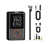 Onalix Compresseur à Air Portatif, Gonfleur Electrique 150 PSI, Pompe à Air Rechargeable avec Affichage Digital, Lumière LED, Fonction Arrêt Automatique, Design Compact et Léger, pour Voiture, Moto