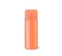 ONCCI Petites bouteilles isothermes en acier inoxydable 320 ml/420 ml, petite bouteille d'eau, isolée sous vide pour boissons chaudes et froides, sans BPA (Orange 420ML)