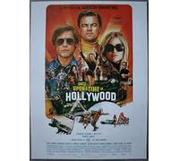 Once upon a time in Hollywood Affiche Cinéma Originale ROULEE (Format 53x40 cm) Leonardo DiCaprio Brad Pitt Quentin Tarantino