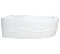 ONDÉE Baignoire d'angle FANY quart de cercle acrylique 135x135cm contenance | ABS renforcé résine et fibre, picots antidérapants, 5 pieds à vis réglables livrés, entretien facile, vrai gain de place.
