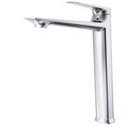 ONDÉE - Mitigeur De Lavabo ARIANE - Taille L - Silhouette Épurée - Manette Ergonomique En Métal - Cartouche Céramique Ø30 Mm - Débit 5L/Min - Argent - Design Moderne - Finition Gris/Argent