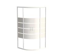 ONDÉE Porte de Douche Shiva 90x90x190cm Façade coul Cercle profilé laqué