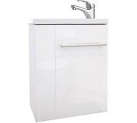 ONDEE ZEN Lave-mains compact SAM - 40cm - Blanc - Laqué - Livré en kit