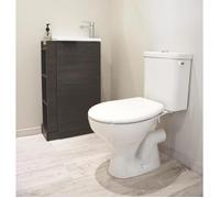 ONDEE ZEN Pack WC SERTI NF à bride - Sortie Horizontale - Abattant NF ABS - Mécanisme 3/6L