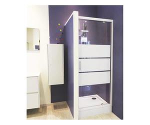 ONDEE ZEN Porte de douche MISSI - Pivotante - Finition Blanc - 70x185cm