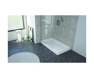 ONDEE ZEN Receveur de douche CERA 2 - 100 x 70 cm - Céramique - Blanc