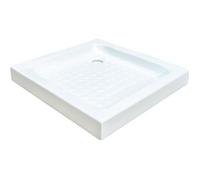 ONDEE ZEN Receveur de douche CERA - Picots Antidérapants - 70x70x9cm - Grès - Blanc