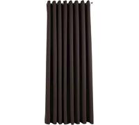 Ondoorzichtig Newyork 201920600 - Pack de rideaux thermiques - Rideau occultant - Avec œillets - Isolation phonique - Standard - Marron