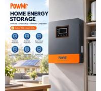 Onduleur hybride solaire - 7 kW, 48 V, onde sinusoïdale pure