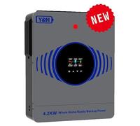 Onduleur hybride solaire, conversion d'énergie efficace, gestion intelligente de la batterie, 4,2 kW - 24 V - sans Wi-Fi, sortie AC 220-240 V