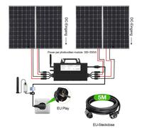 Onduleur micro-hybride 2250W avec fonction anti-retour, zéro export vers le réseau, pour la production d'énergie photovoltaïque sur balcon, anti-reflux intelligent FNL2250W
