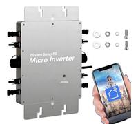 Onduleur PV Connecté Au Réseau Et Convertisseur DC vers AC, Micro-onduleur Solaire MPPT avec Application WiFi Et Étanchéité IP65(1400W)