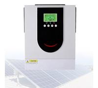 Onduleur Solaire 4200W 24V Dc à 220/230/240V AC, Onduleur Hybride Avec Chargeur Tout-En-Un Hors Réseau Avec Contrôleur De Charge Solaire MPPT 120A, Fonctionne Avec Une Batterie Au Lithium Plomb 24V