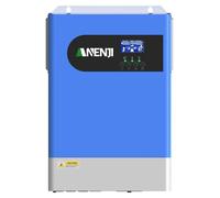 Onduleur solaire autonome - 6,2 kW, onde sinusoïdale pure - MPPT 120A, compatible avec des panneaux solaires jusqu'à 500V - Entrée 48V, sortie 220/230V - Wi-Fi - Possibilité de fonctionner en parallèl