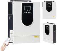 Onduleur Solaire Hybride avec Contrôleur MPPT 80A, Alimentation Hors Réseau 2000W/3200W Onde Sinusoïdale Pure, Double Alimentation pour Maison, Camping-Car, Bateau, Urgence (12V/24V),24V-3.2kW