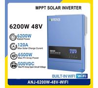 Onduleur solaire hybride - Puissance de 6,2 kW - Contrôleur de charge MPPT intégré - Fonctionnement autonome et connecté au réseau