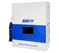 Onduleur solaire hybride, puissance nominale de 6 500 W, puissance maximale du générateur photovoltaïque de 9 000 W, courant de charge de 120 A