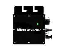 Onduleur Solaire MPPT 400 W avec Fonction WiFi Entrée 22-50 V CC sur Micro-onduleur réseau for Domestique AC,Conversion de Puissance Stable(Zwart)