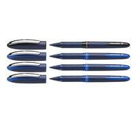 One Business 183084 Permanent Rollerball Pens Set Of 4 With 0.6 Mm Line Thickness Made In Germany 3 X Blue 1 X Black