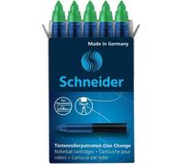 One Change Rollerball Pen Cartridge (Permanent, Non-Erasable) Pack Of 5, Green