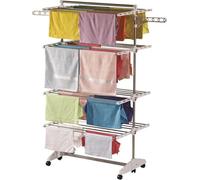 One Click Luxe Séchoir à linge E4, ailes latérales sur 4 niveaux, pliable