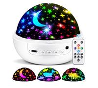 One Fire Projecteur ciel étoilé pour enfants - 3 films + 93 effets + intensité variable - Projecteur ciel étoilé - Télécommande + 3 minuteries + rotation - Jouet pour enfants à partir de 3 à 7 ans