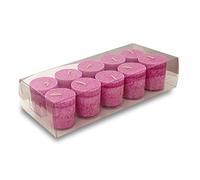 One Goodlife - Lot de 10 bougies parfumées en stéarine - Couleur rose clair - Bougies aromatiques pour Noël ou pour l'aromathérapie - Idée cadeau (Rose)
