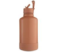 One Green Bottle - Bouteille épique en acier inoxydable avec bouchon de sport étanche avec isolation sous vide à triple paroi, culbuteur de bière, fût de gym, 1,8 l - 1,8 l - Truffe